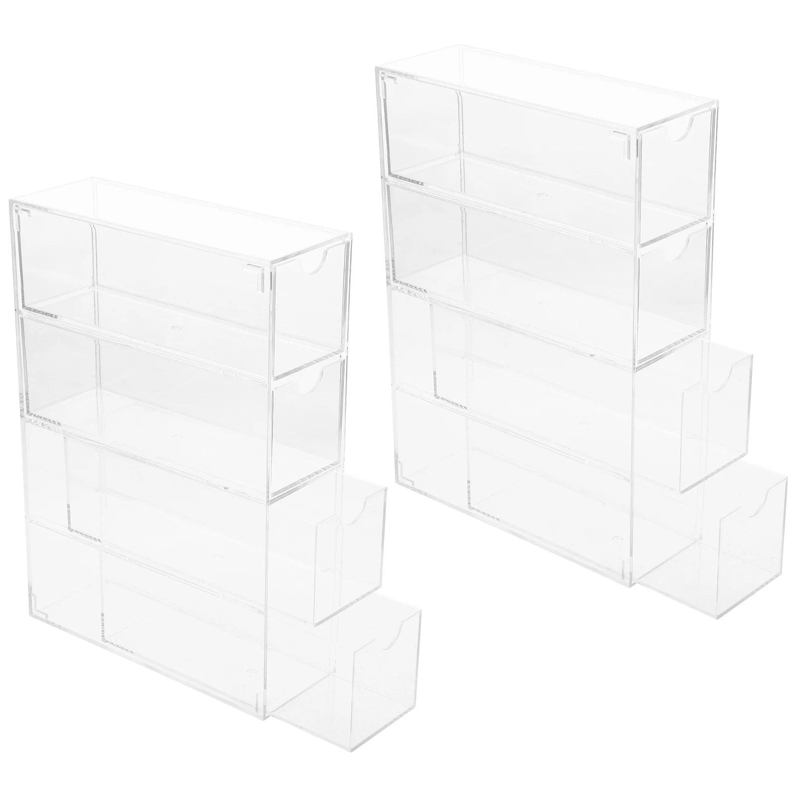 

2 Pcs Sunglasses Display Box Eyeglasses Storage Organizer for Multiple Drawer Holder Acrylic