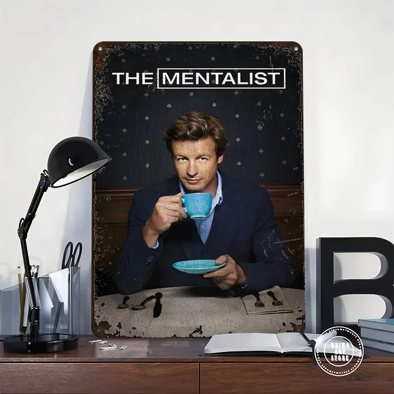 The Mentalist TV Show Metal Poster Customized Wall Art Retro Vintage Metal Tin Signs for Mancave Decoration Room Office Decor