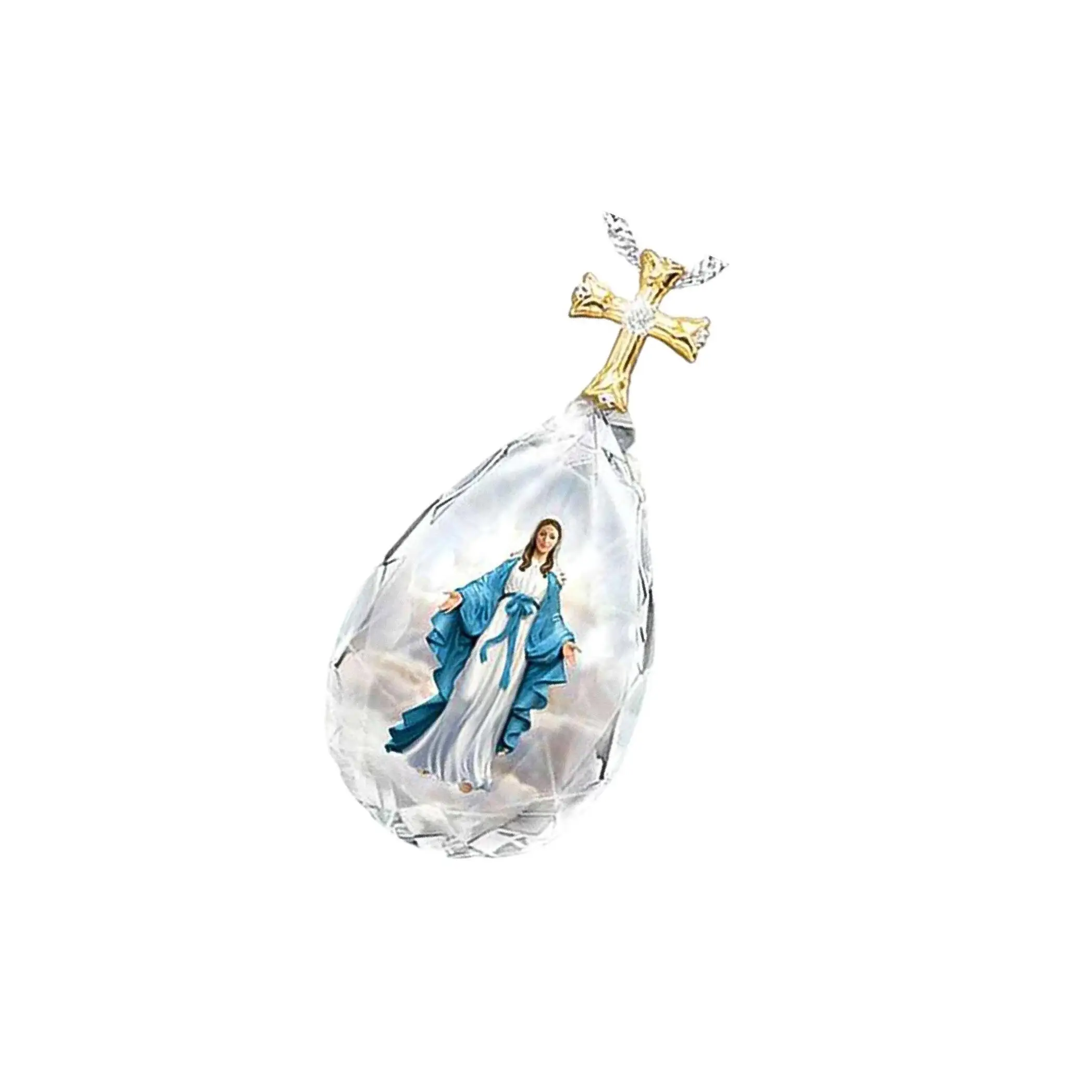 1pc Mode Kristall Anhänger elegantes Geschenk christliche Halskette Jubiläums geschenk Maria