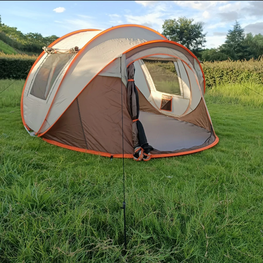 

Camping Tent,PopUp Tent for 4Person,Easy Setup Waterproof Backpacking Tent,Door and Window,Outdoor Family Camping,Mountaineering