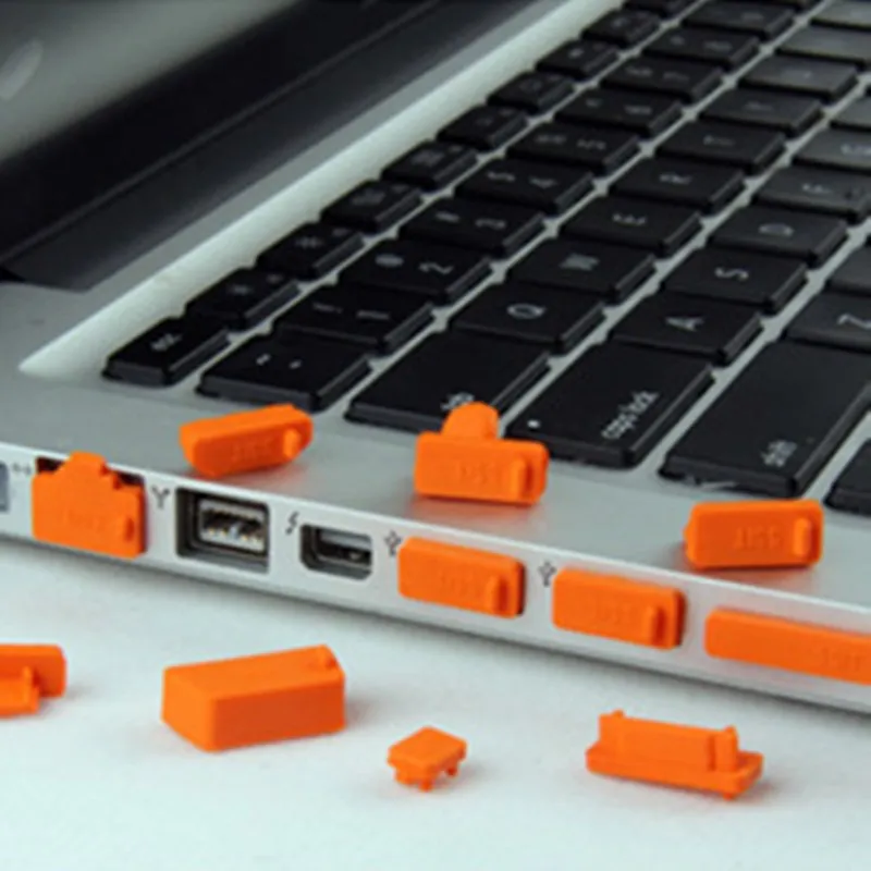 13pcs Computer Dust Plug Colorful Silicone Anti Dust Plug Computer Cover Laptop Waterproof Plug Laptop Dustproof