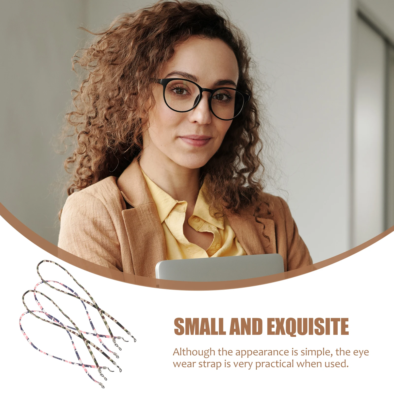 4pcs Eyeglass Holder Necklace Glasses Rope Around Neck Frame Accessories Anti Chains For Sports Activities