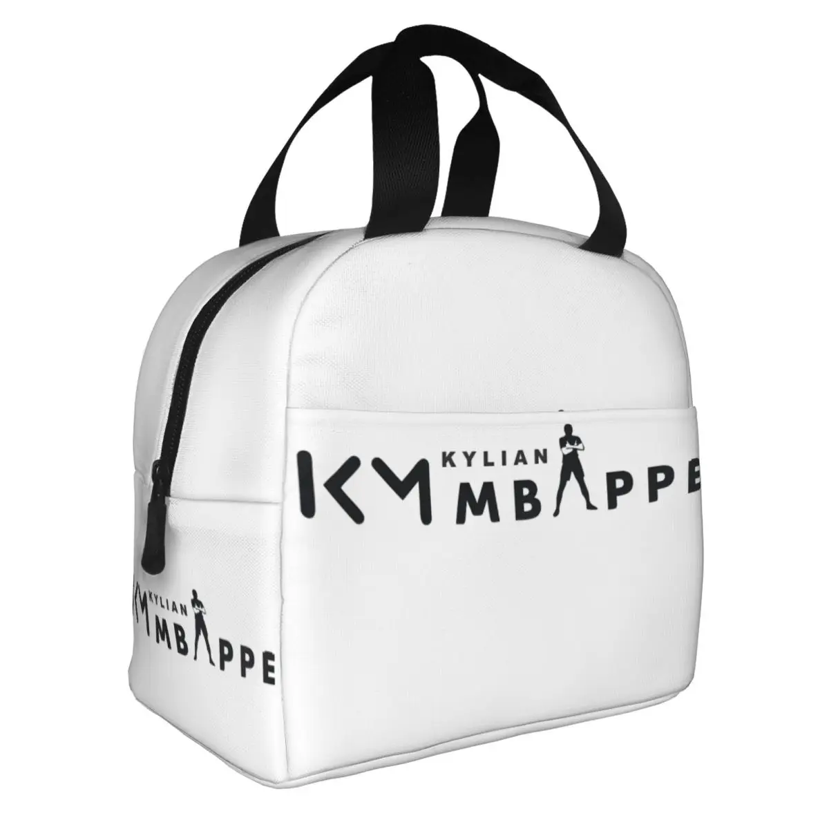 Kylian Mbappe Insulated Lunch Bag Leakproof Cartoon Lunch Container Cooler Bag Tote Lunch Box Work Picnic Food Bag