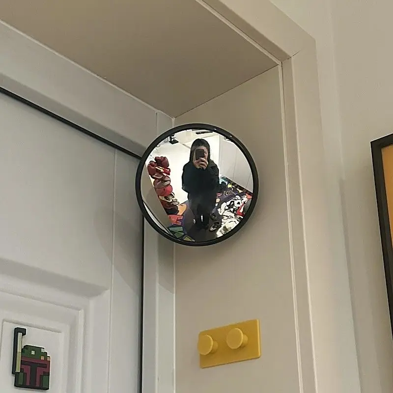 Wide Angle Full Length Mirror Sticker, Wall Mounted Hidden Self Adhesive Mirror for Bedroom, Girls Decor Photo Prop