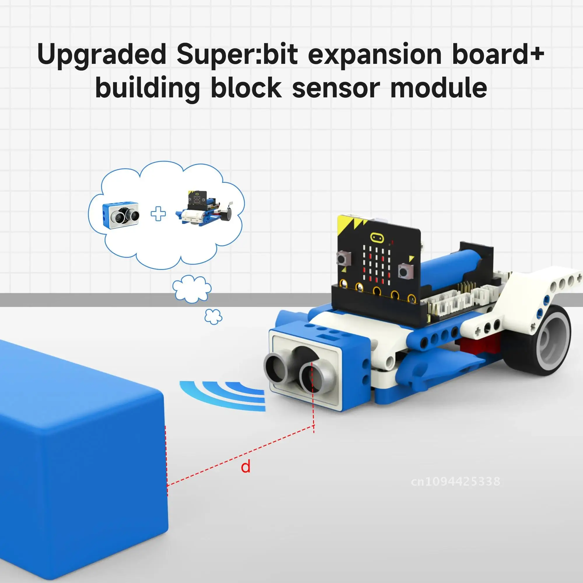 Yahboom Robot Kit Programmable 16 in 1 Building Block Kit Support Python And Makecode Programming Kids Coding for Microbit V2 V1