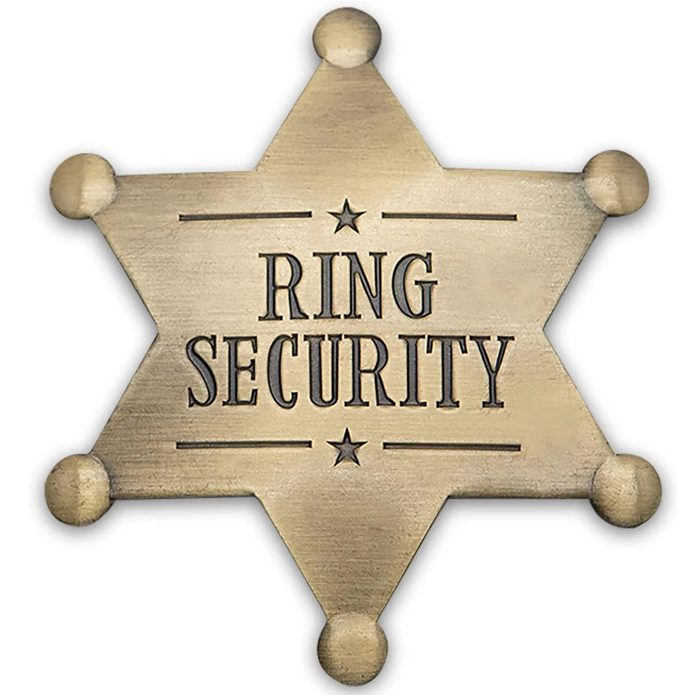 Ring Security Badge Metal Brooch Ring Bearer Gift Wedding Accessories Keepsake for Party Rehearsal boys Kids Wedding Souvenirs