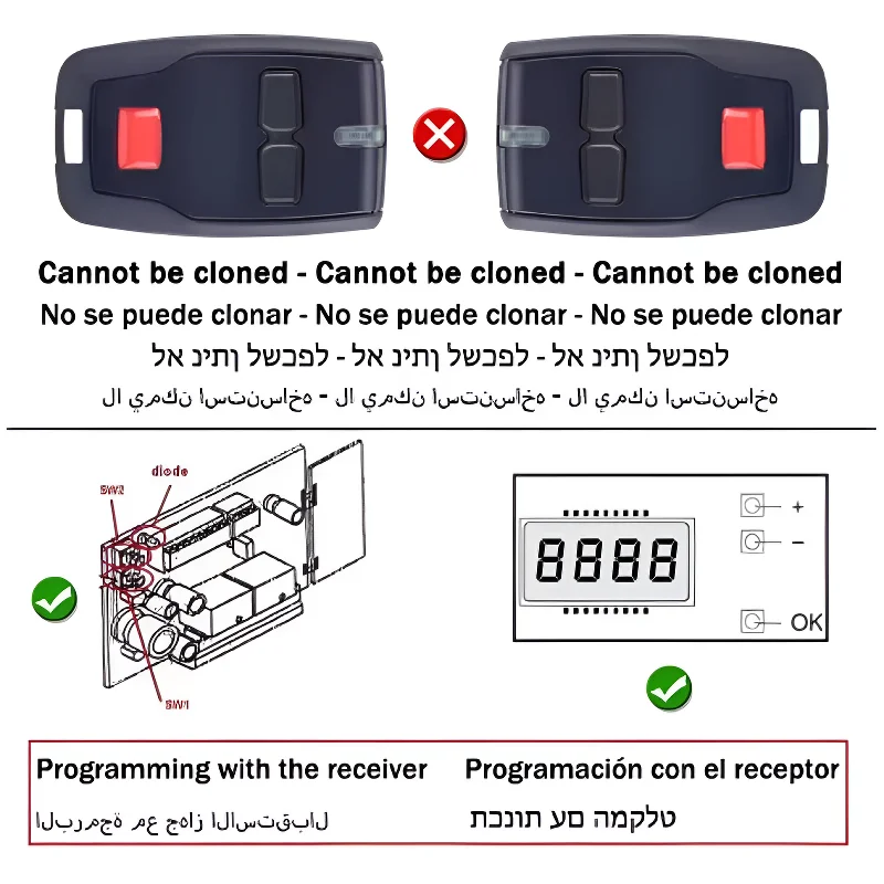 Telecomando Bft B Rcb02 Rcb04 Mitto 2 4 Kleio B Rca 02 04 Trc1 Trc2 Trc4 Telecomando porta garage 433,92 Mhz
