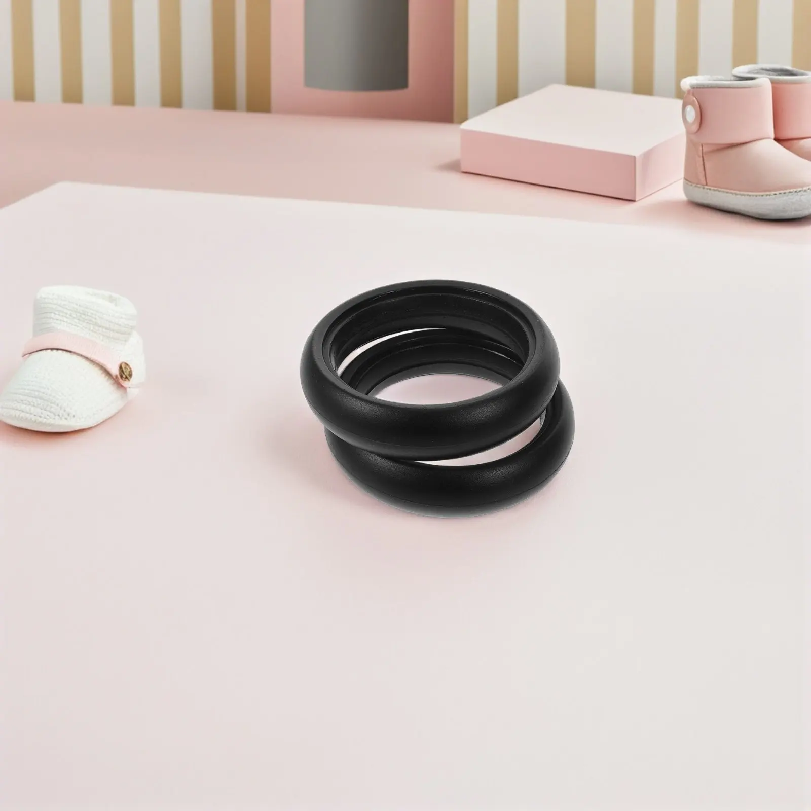 Universal Baby Stroller Tire Replacement 5 Inch Rubber Outer Tire Smooth Pushchair Wheel Cover Pram Kids Buggy Infant Cart view 5