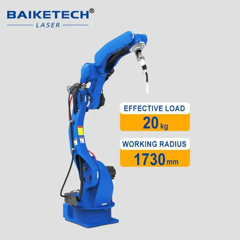 High Quality Collaborative System 2KW Automatic 6 Axis Robot Arm Fiber Laser Robotic Hine For Corner Welding