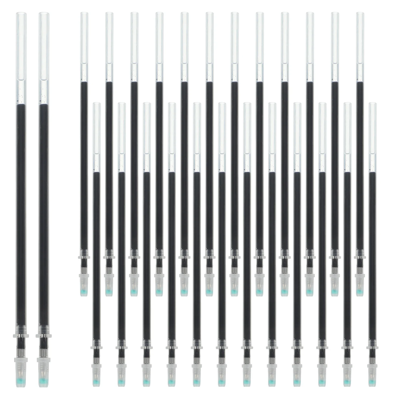

100Pcs Ballpoint Pen Refills Reliable Long-Lasting Ink for Office School Press-Type Refill Replacements Portable Pen Refills