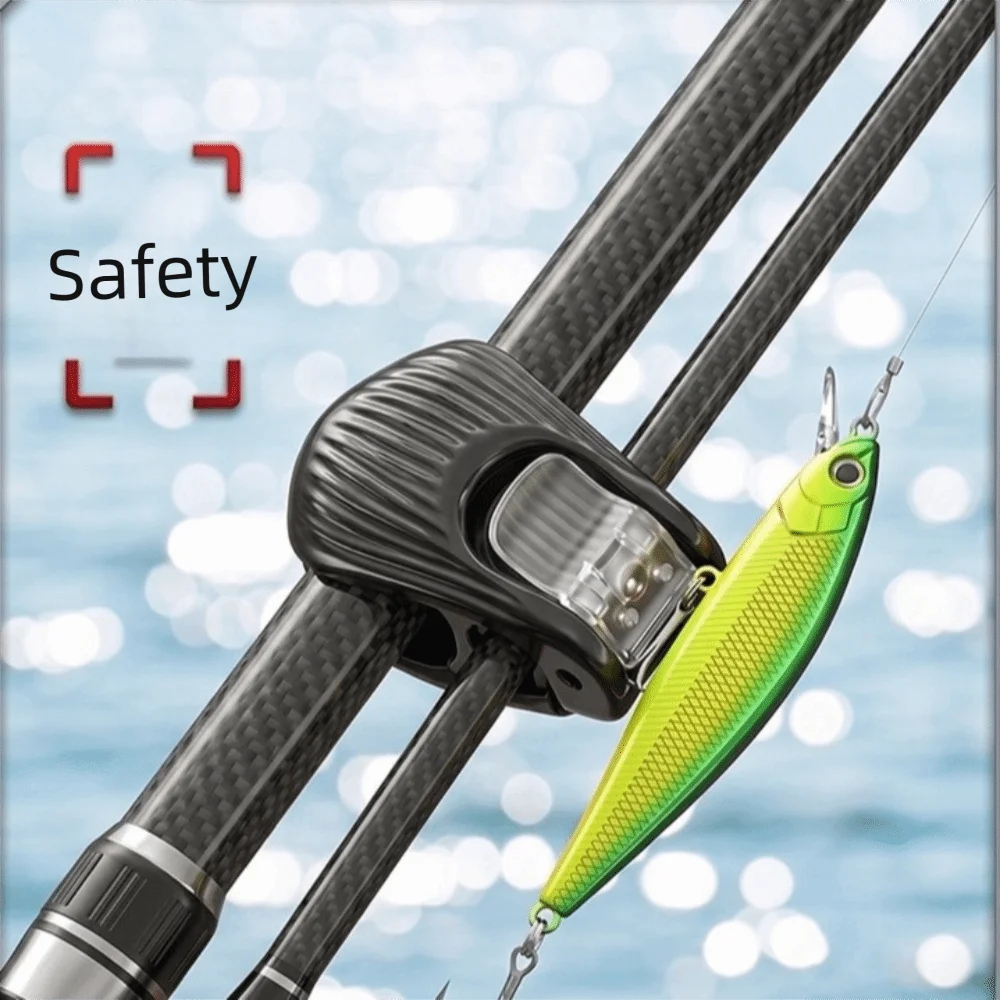 6pcs Adjustable Modes Fishing Rod Line Clamp Non Slip Design Shock Resistant Fishing Rod Holder Fixer Compact Design