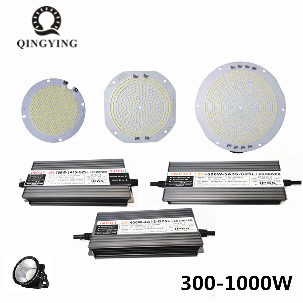 led pcb mais driver ac180240v floodlight 300w 500w 600w 800w 1000w tower crane lampada outdoor high bay light substituir placa faca voce mesmo kits 01