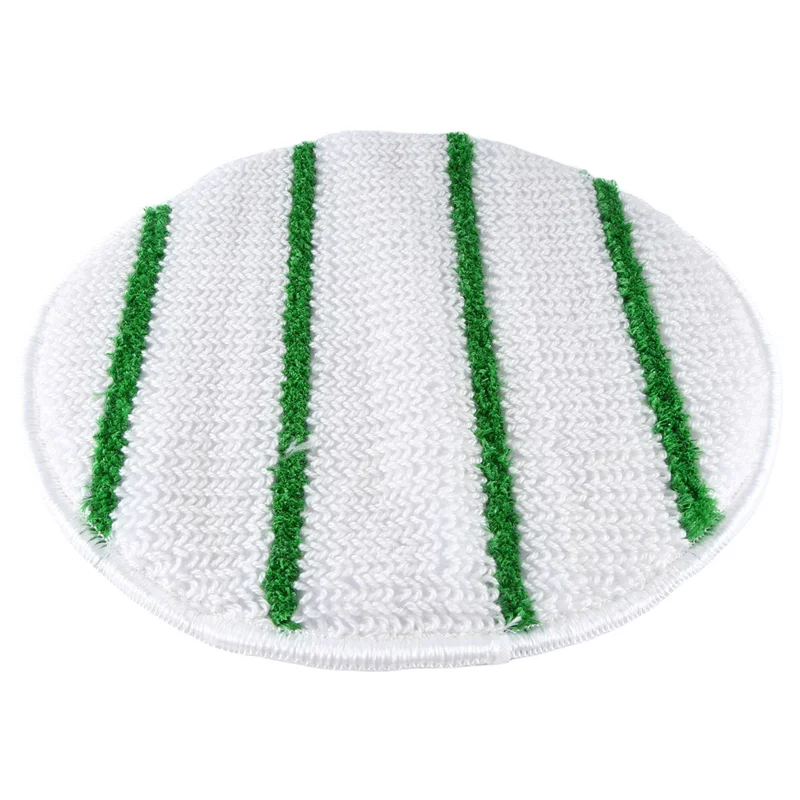 CYCLI-19In Rotary Yarn Bonnet Low Profile Polishing Pad Cotton Yarn Polishing Pad With Agitation Stripes Carpet Cleaning Bonnet