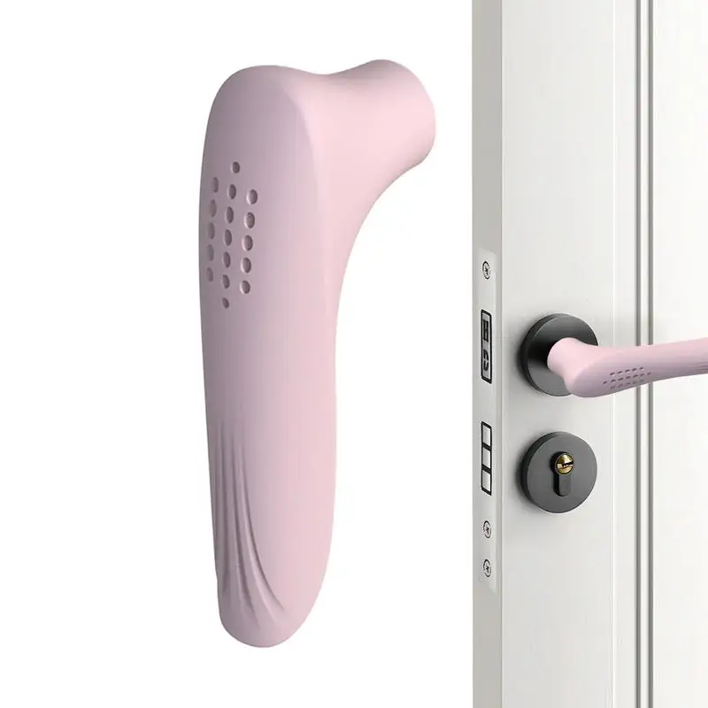 

Silicone Door Knob Cushion L-Shaped Anti-Slip Door Lever Protectors Anti-Collision Safety Door Grip Sleeve All-Weather Comfort