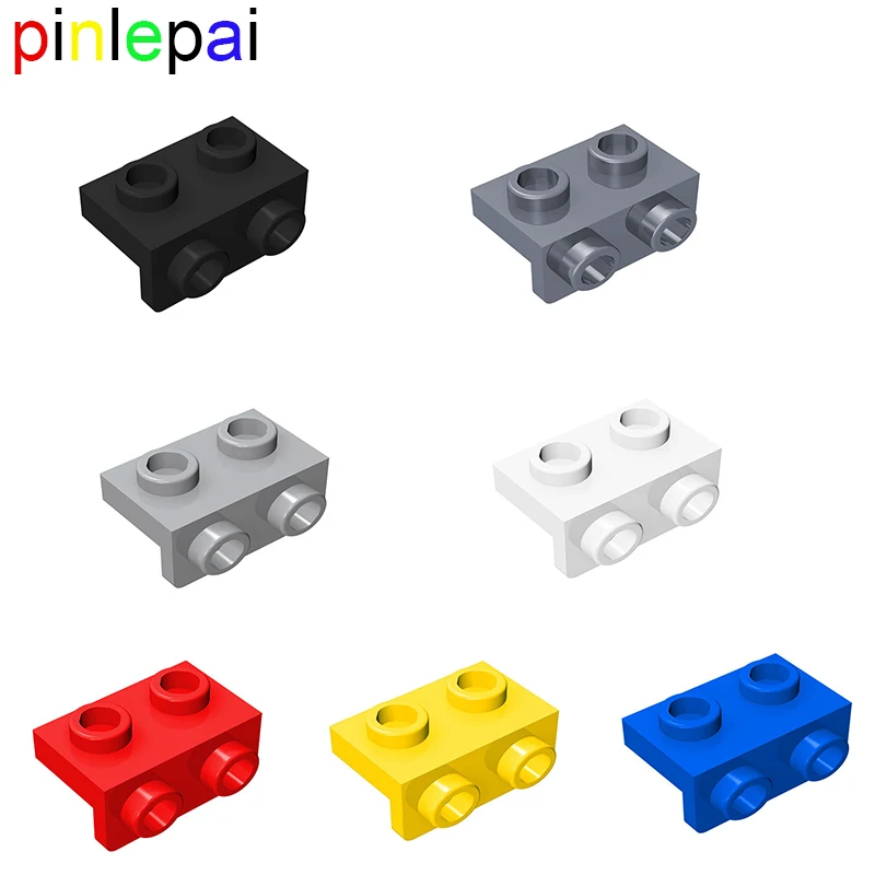 Pinlepai Brick x2 99781 1x2 Bracket Bricks Angle Plate Moc Assembled Particles Building Blocks Diy Block Parts Toys For Children