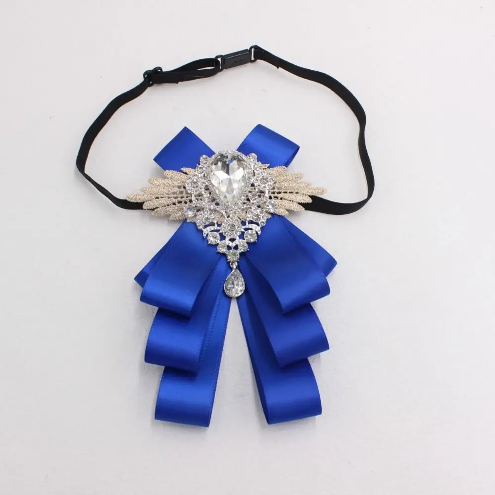 

Модный ретро воротник со стразами, цветок, кристалл, элегантный джентльменский галстук-бабочка, деловой винтажный мужской костюм, аксессуар на свадьбу
