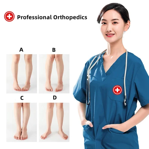 Imagen 2 del producto 1 par de plantillas ortopédicas para pies O/X tipo pierna corrección Valgus hombres mujeres Gel de silicona zapatos plantilla imán masaje almohadillas para zapatos