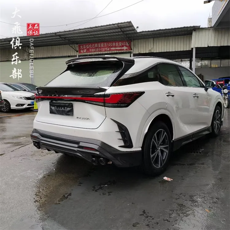 Suitable for Lexus RX350 carbon fiber rear bumper air vent RX500 modified wind blade decoration size surround