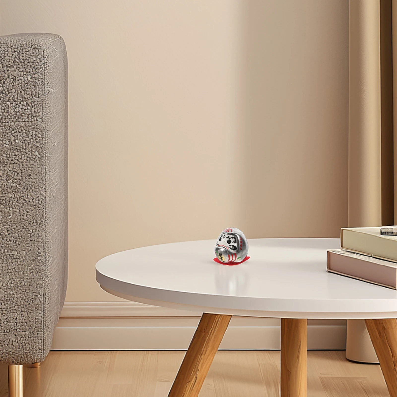 

Mini Japanese Porcelain Ceramic Good Luck Statue Traditional Feng Shui Decoration for Home Office Small