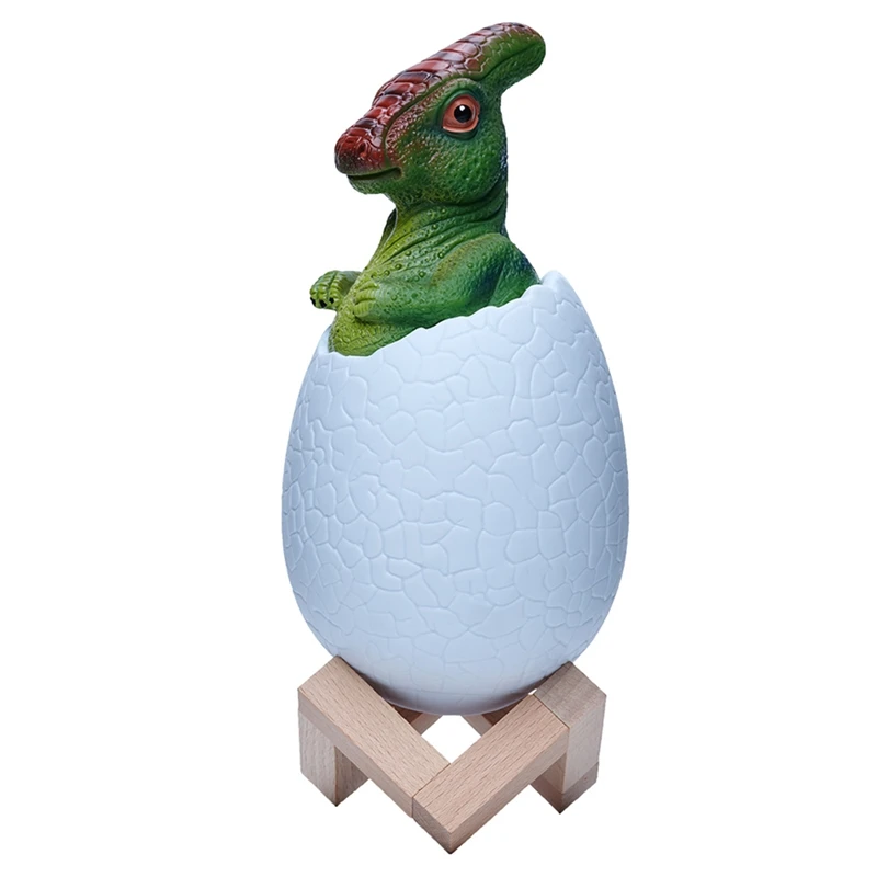 TKOH-3D Night Light Egg Desk Lamp 16 Color Touch Remote Control Cartoon Table Lamps For Kid Home Decor