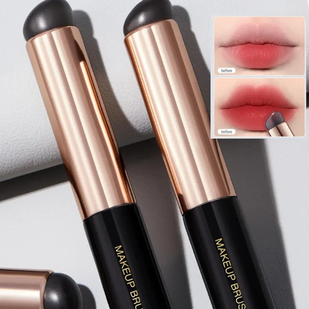 Silikon abgewinkelt Concealer Pinsel weich neue tragbare runde Lippen Make-up Werkzeuge Pinsel Silikon Pinsel Kopf Pinsel Lippenstift Kosmetik v1z2