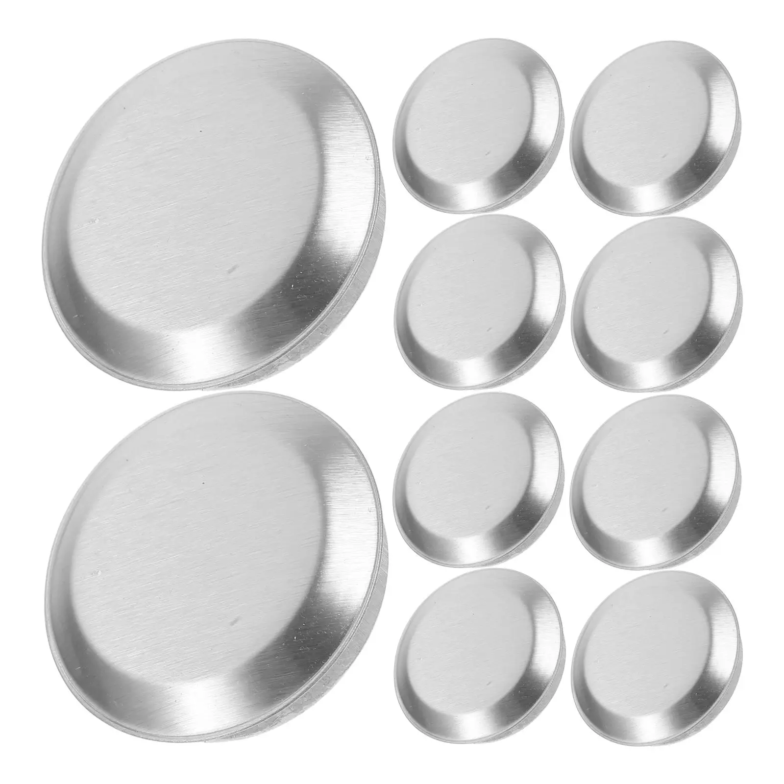 

10 Pcs Sink Accessories Stainless Steel Covers Faucet Soap Hole Sealing Plugs Drain Decorative Sink Soap Hole Cover Caps
