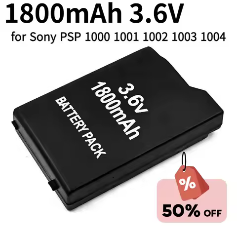 1-10pcs 3.6V 1800mAh Battery for Sony PSP 1000 1001 1002 1003 1004 for Sony PSP Replacement Battery Pack
