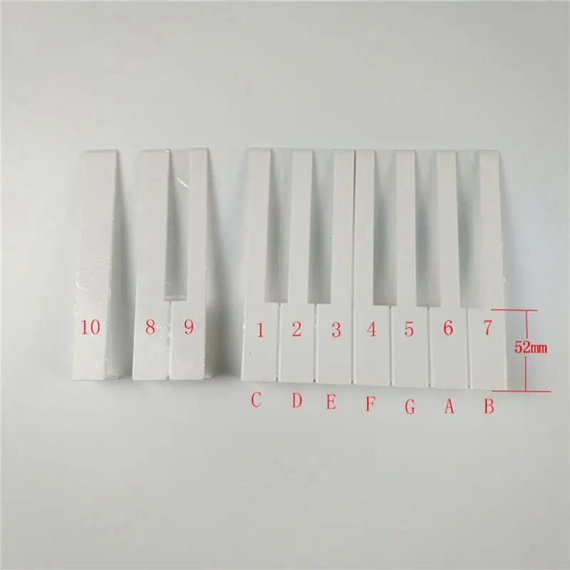 AA90-156Pcs/Lot Piano Accessories White Piano Keytop Repair Parts For Piano(5.1Mm)