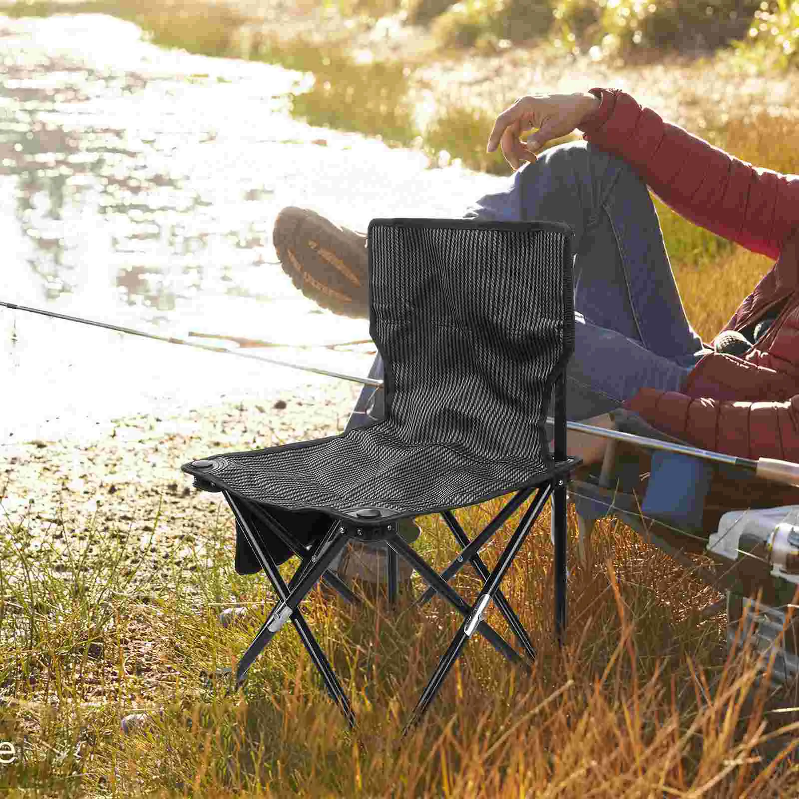 

Portable Chairs for Adults Foldable Folding Sauna Outdoor Rocking Camping Steel Pipe