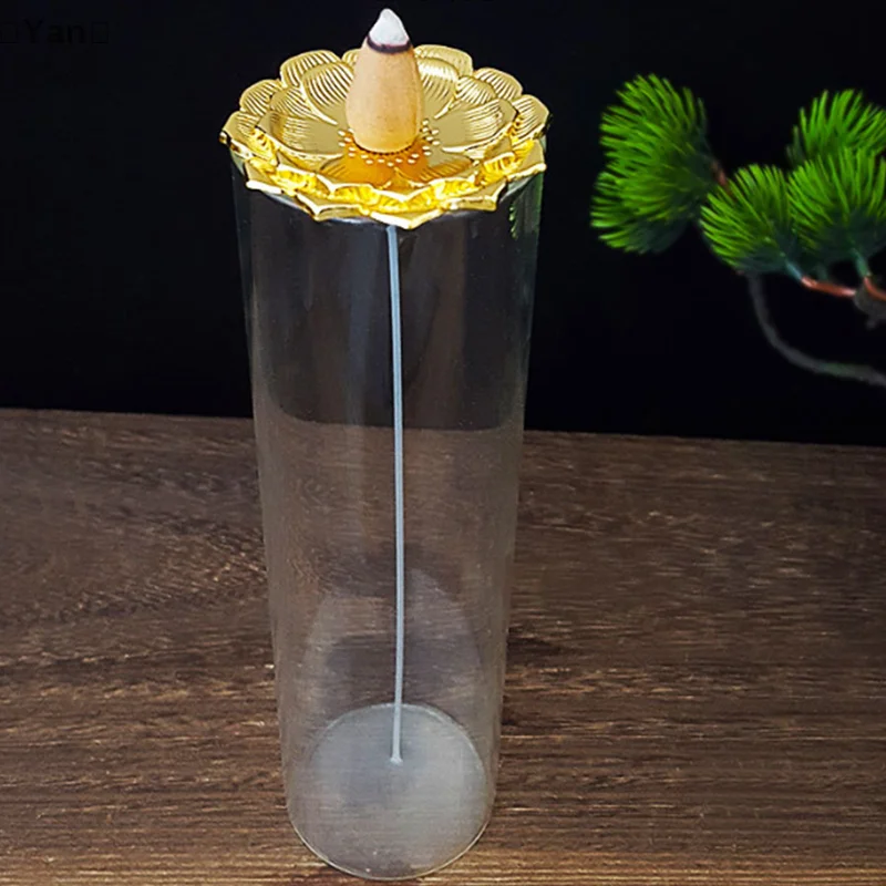 מבער קיטור זכוכית 2 ב-1 עם מחזיק קיטור זכוכית נשלף לתפיסת אפר למקל קיטור קונוס