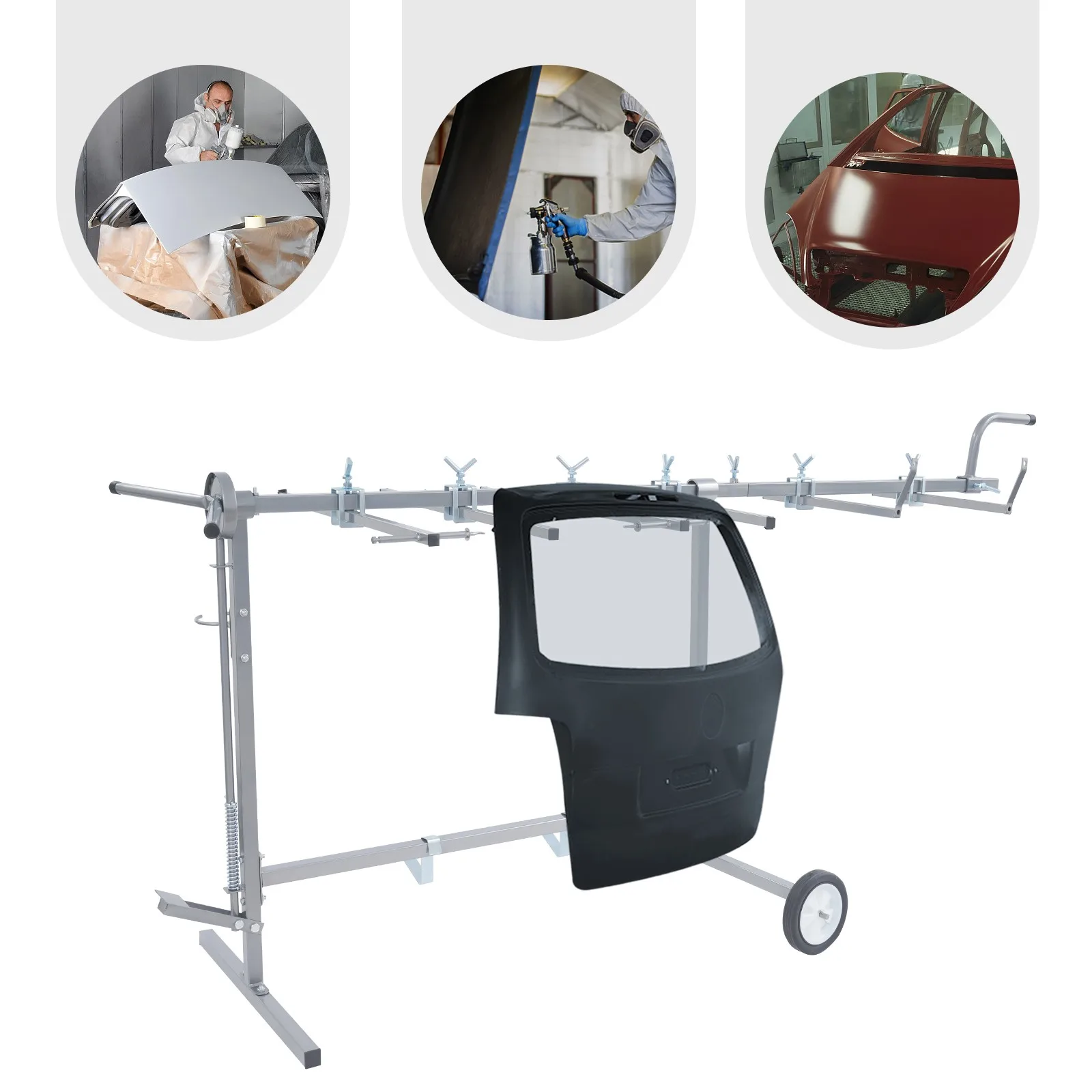 

Auto Body Paint Stand for Car Door Hood Fender Panel Bumper Holder Durable Construction