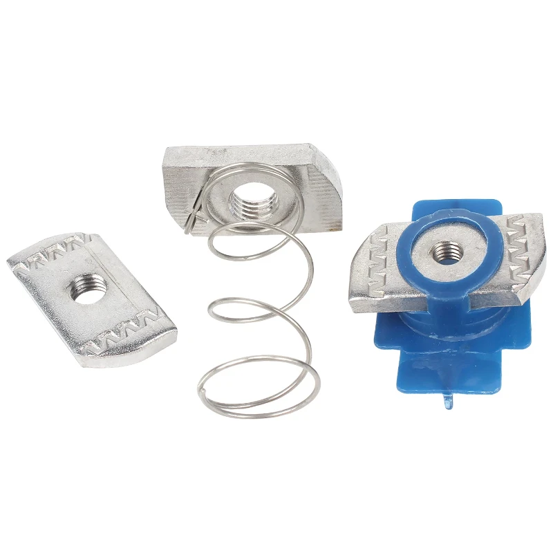 5/10pcs M6 M8 M10 M12 304 Stainless Steel Spring Nut Block/ Plastic Wing Nut Pressing Block /Diamond Rectangular Spring Nuts