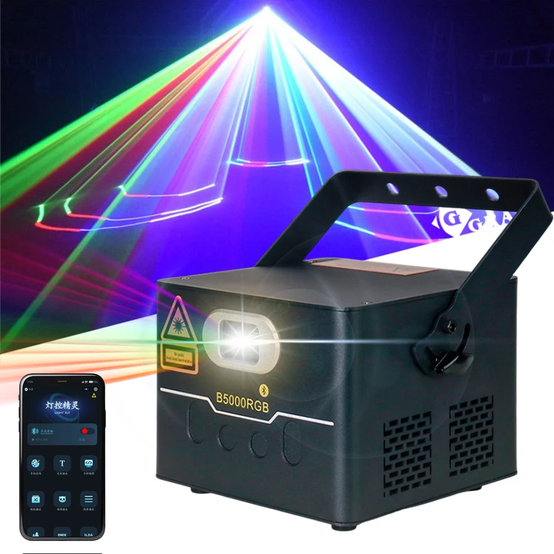 

ZC1-APP Управляет 5 Вт RGB Свет Полноцветная Анимация для Сценического Освещения КТВ Ночной Клуб DJ Алюминиевая Лампа Зеленый Красный Синий Emissi