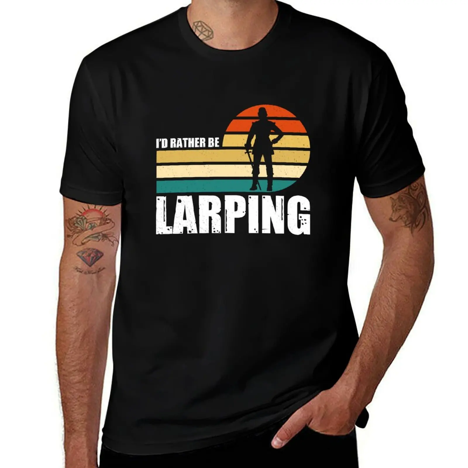 

Larp shirts shirts Playing Larping cotton Role anime t Fantasy man pack t oversize T-Shirt for