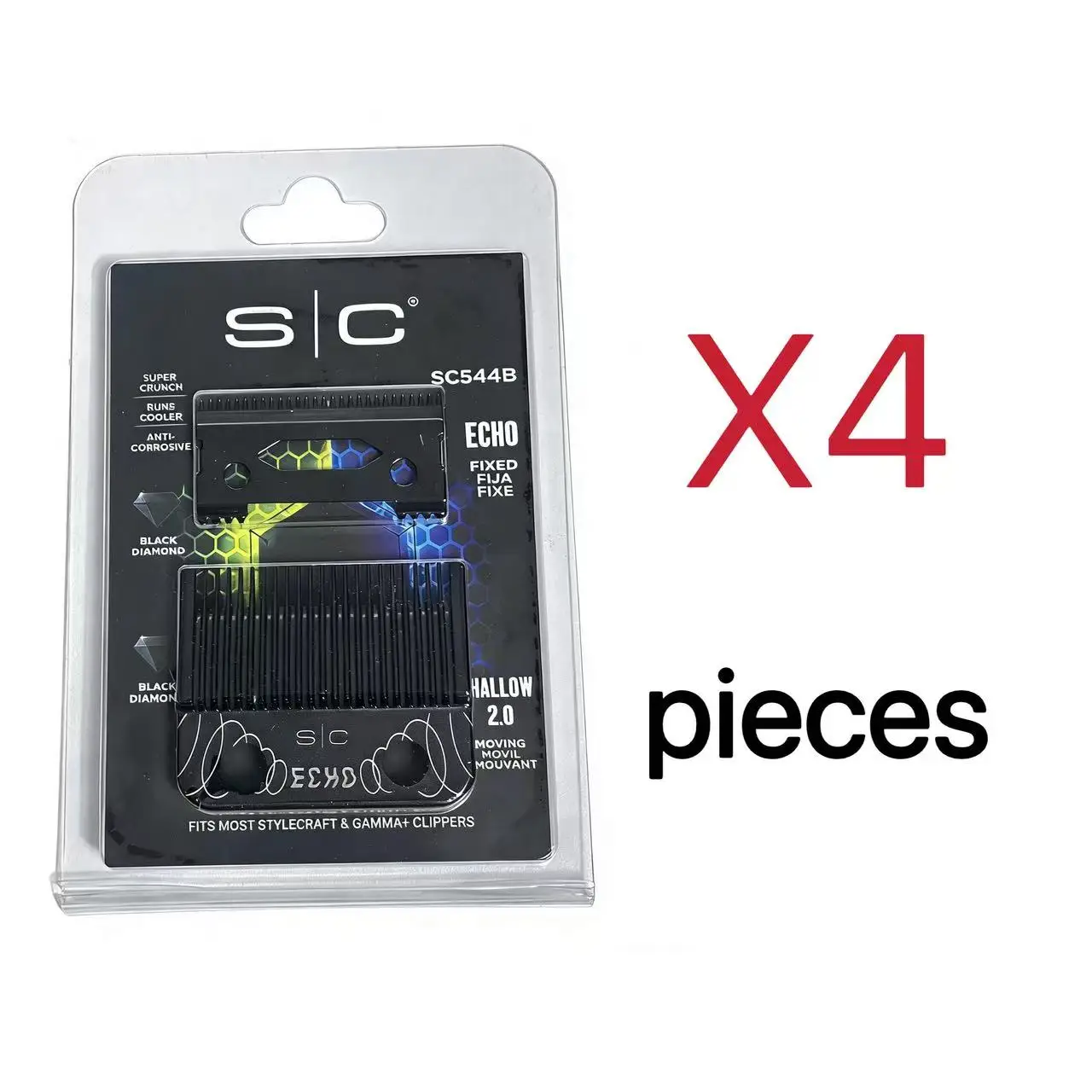 SC Echo Blades Phantom Blades für Madeshow KM Gamma JRL KM VGR Professional sind universell für alle professionellen Haarschneidemaschinen geeignet.
