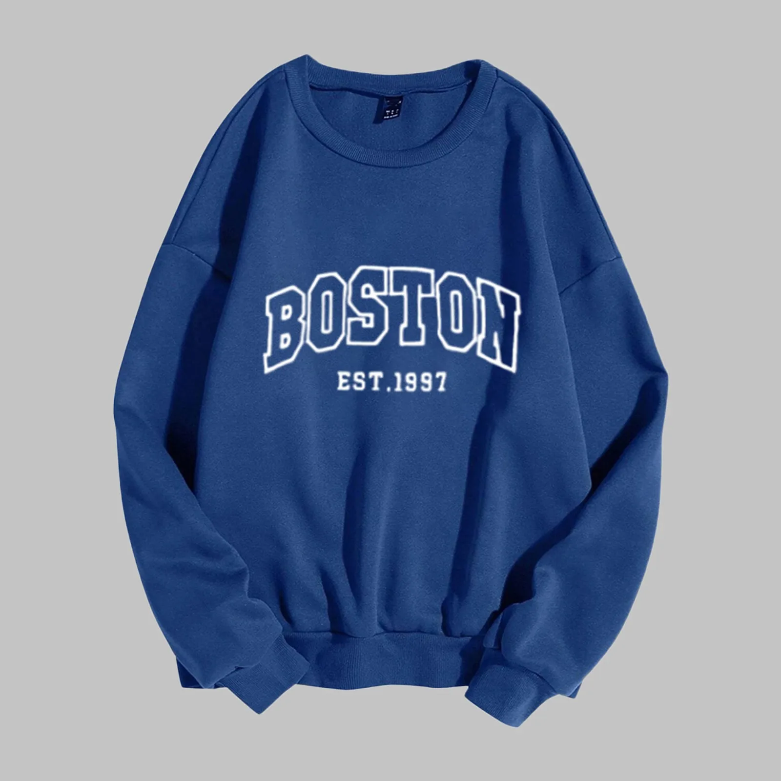 Moletom rosa estampado Boston City feminino, com capuz grande Harajuku, macacão coreano Y2K com capuz, primavera e outono