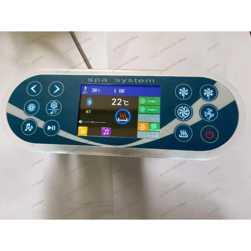 Bathtub Touch Control Panel Multifunctional Hot Tub Spa Controller Massage Jet Drain Replacement Parts