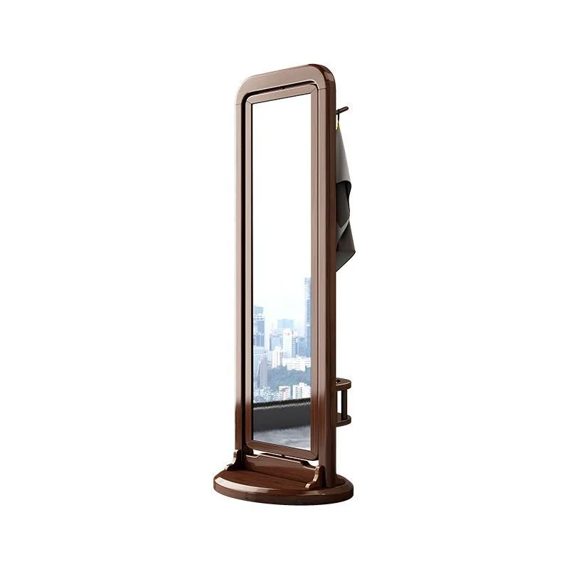 New Chinese Style Walnut Solid Wood Rotating Coat Rack - Floor-to-ceiling Bedroom Home Living Room Light Luxury Standing