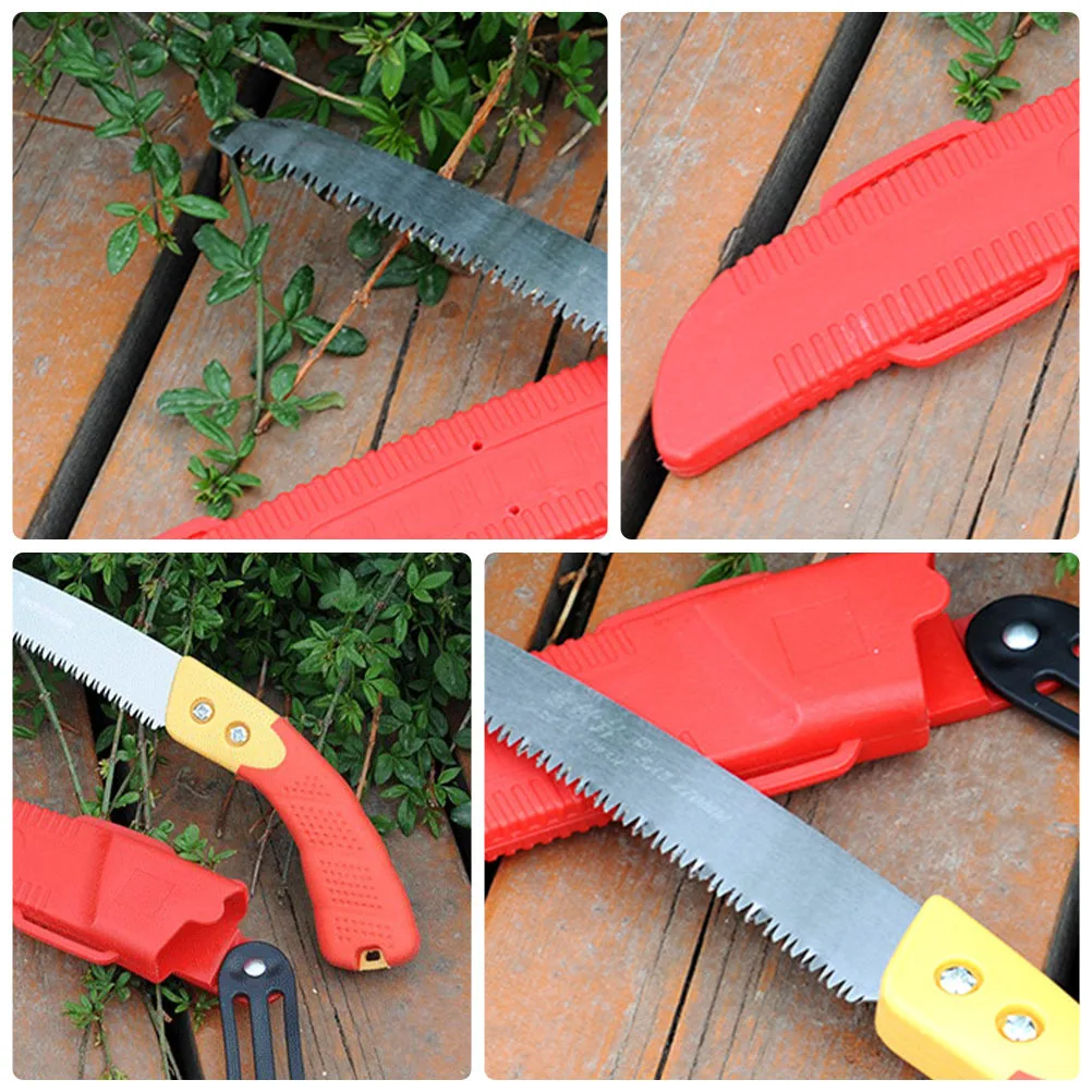 

1pc Pruning Saw Woodworking Hand Saw For Garden Branch Cutting Portable Plastic Sleeve Rust Resistant Multi Purpose Trimming