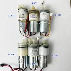 1PC Micro 370 Motor Water Pump DC 3.7V/ 6V/ 12V/ 24V Self Priming Diaphragm Water Pump Suction Water Flow Control Pump for Tank