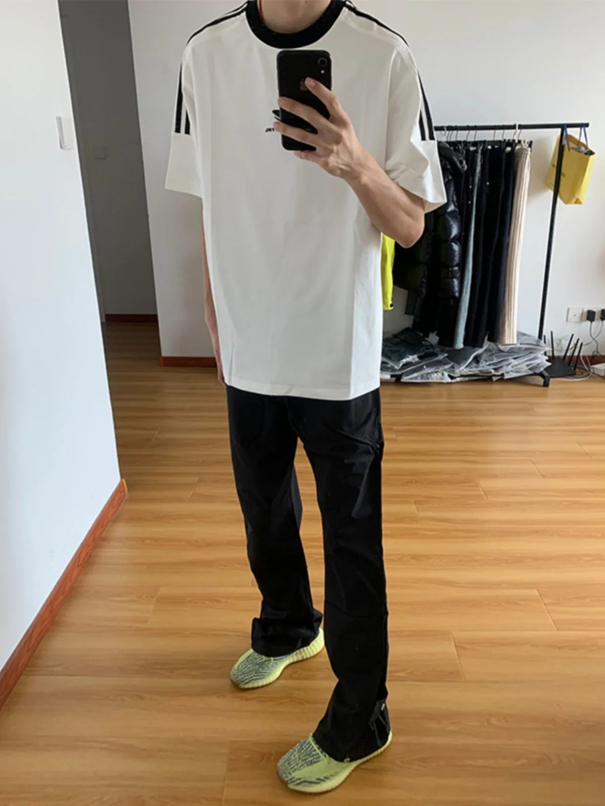 

Мужские летние брюки в американском стиле: прямые, с пуговицами, слегка расклешенные, для работы и повседневной носки, в стиле High Street Cool