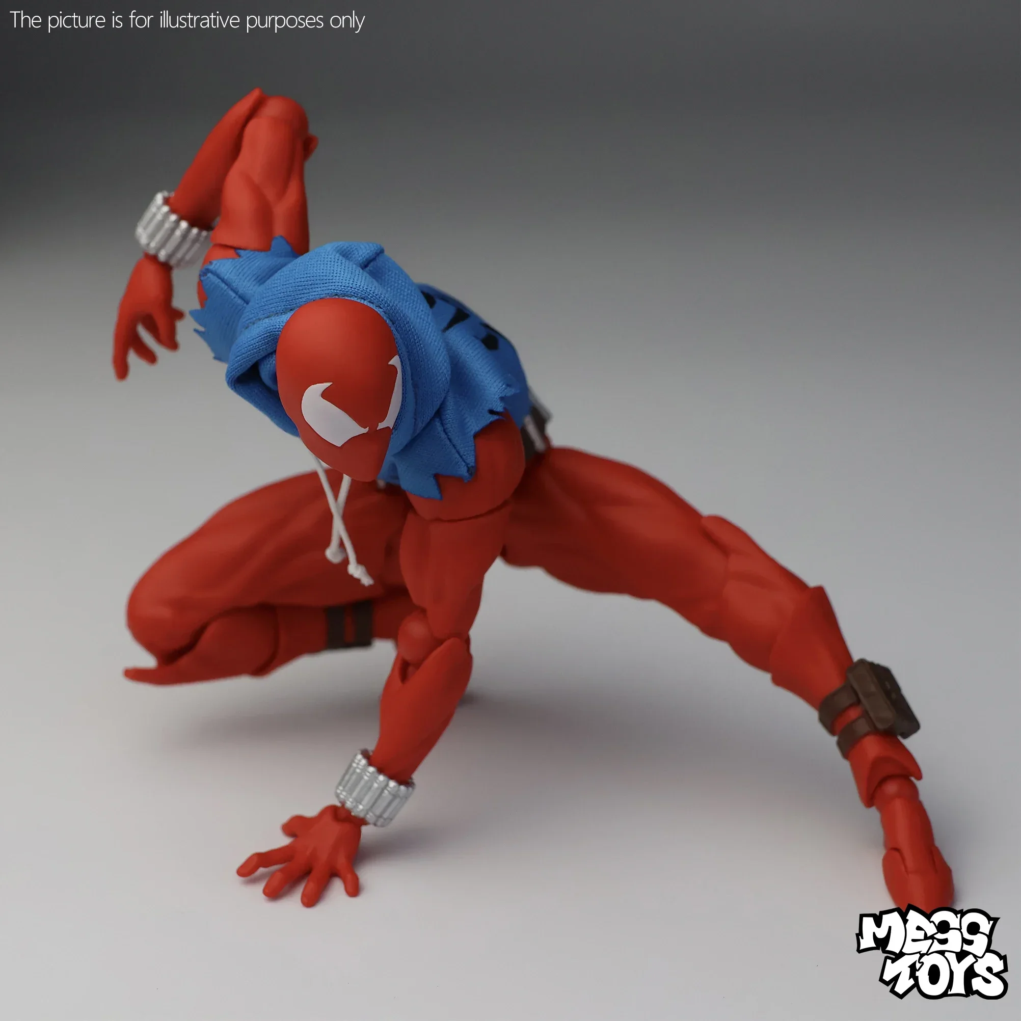 

IN stock Original MESS TOYS Spiderman Figure Scarlet Spider The Amazing Comic Version Action Figure Model Figurine Toy Gift