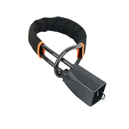 Imagen 2 del producto Bloqueo antirrobo para volante de coche, bloqueo de Cable mejorado, dispositivo de seguridad de Cable de acero antirrobo seguro y confiable que se adapta a la mayoría de los coches