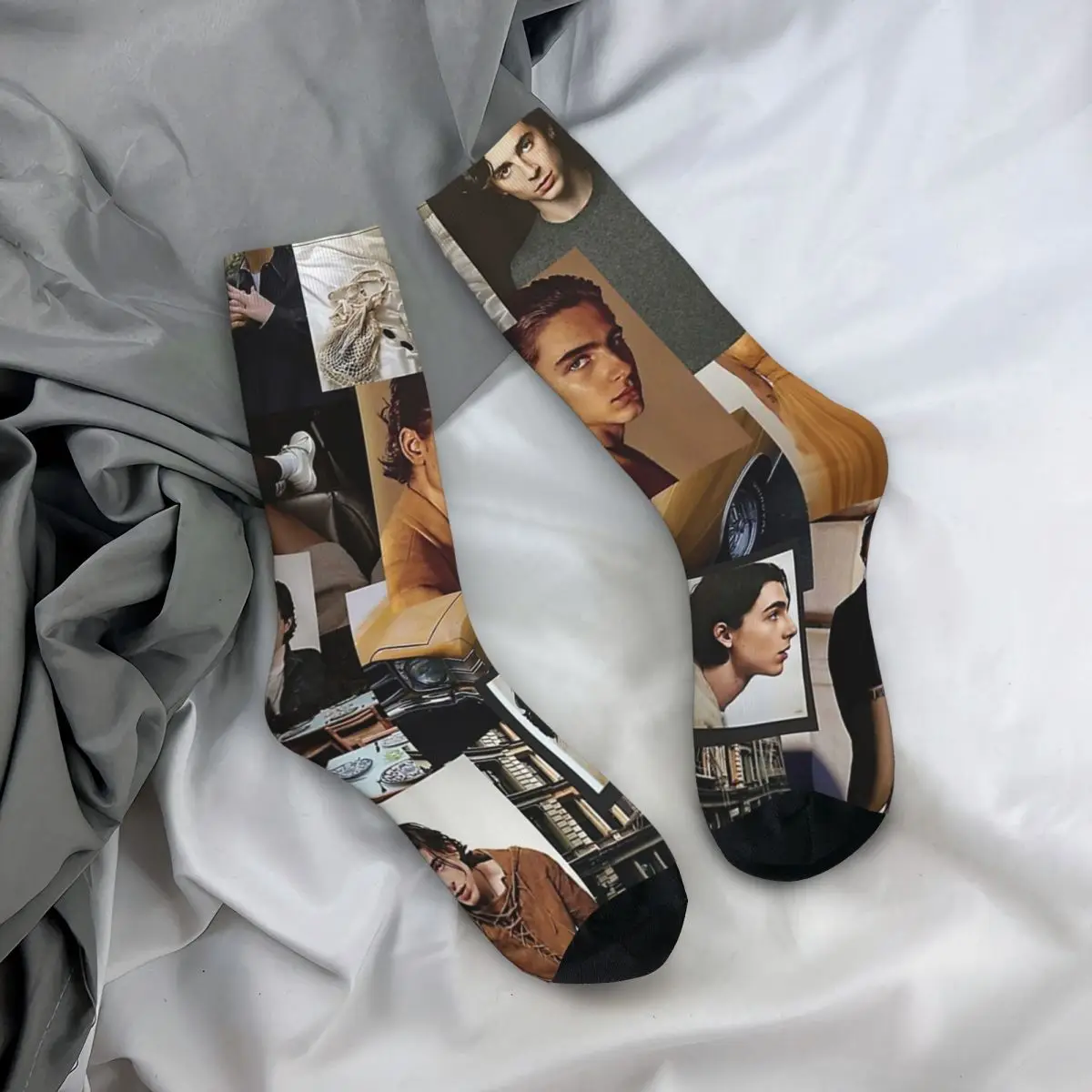 Timothee Chalamet Collage Erwachsene Socken Unisex socken, männer Socken frauen Socken