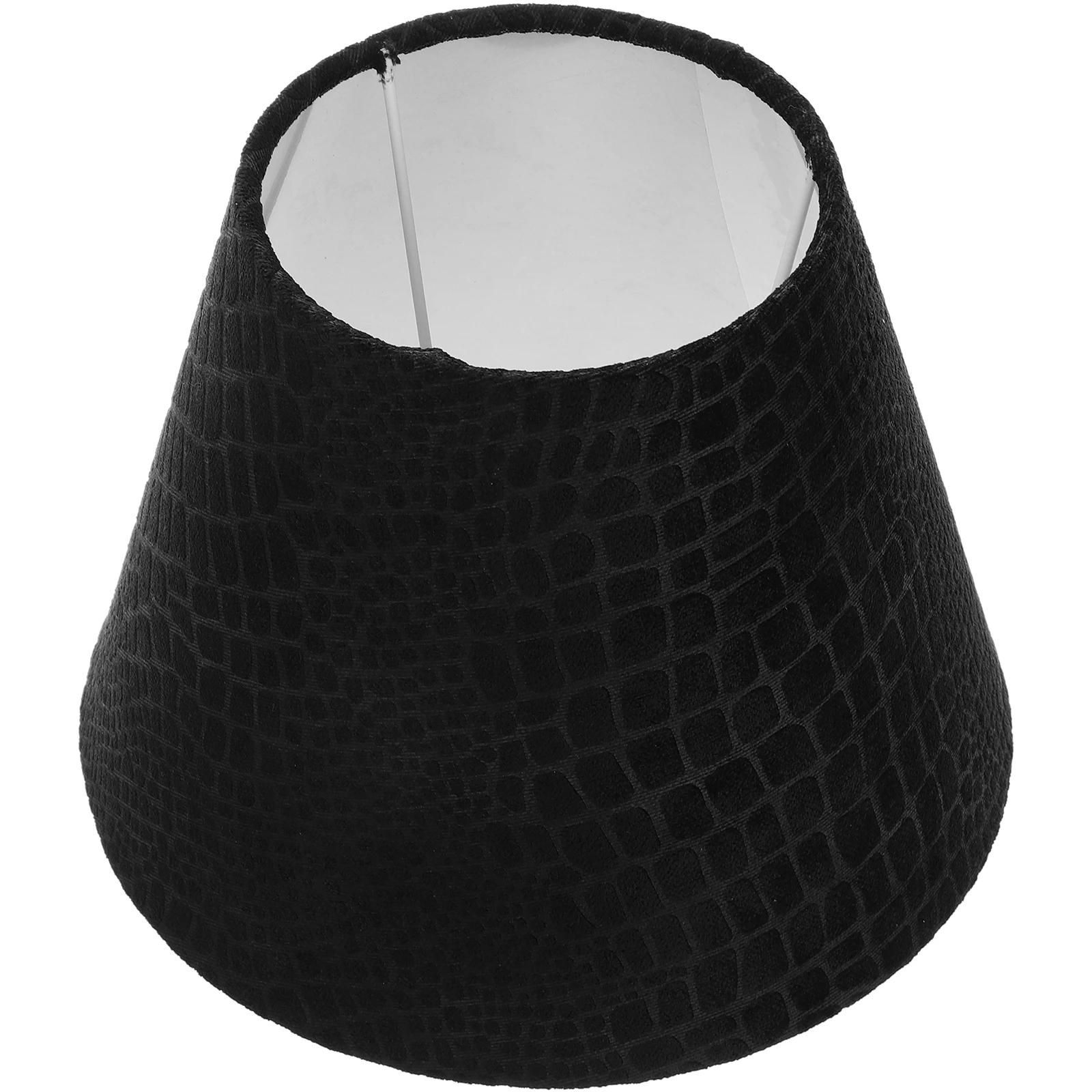 

Fabric Lamp Shade Black Plaid Small Barrel Lampshade Replacement Clip on Light Shades for Table Desk Lamp E27 E14