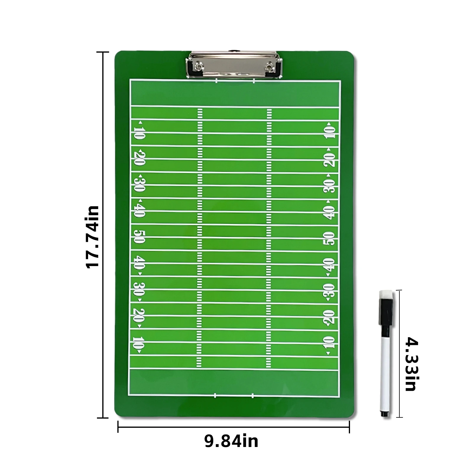 American football coaching strategy board double-sided writable erasable game training splint strategy board 15.7×9.8in