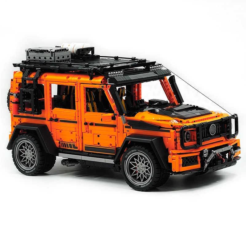 عالية الجودة جديد غولي 10642 MOC التقنية RC مدينة SUV على الطرق الوعرة بنة التجمع سيارة الطوب نموذج لتقوم بها بنفسك اللعب الصبي عيد ميلاد Gif #2