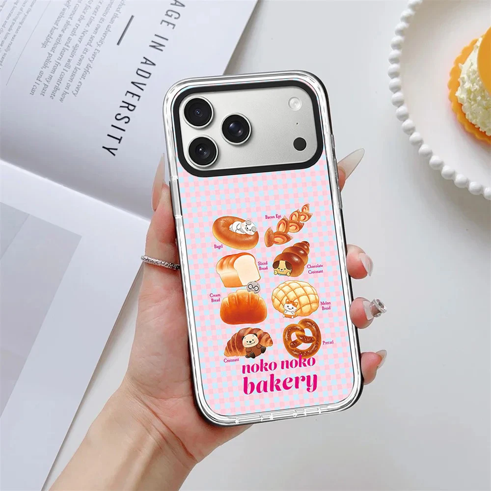 Cartoon Stick Dog Impact White Border Magnetic Phone Case Cover for IPhone 13 14 15 16 17 Pro Max Case for IPhone Air