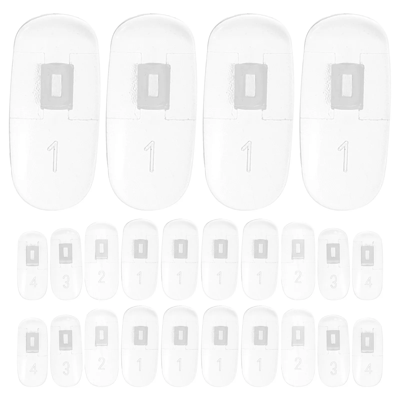 

100 Pcs Nail Display Sticks Tip Tips Abs Full Cover Manicure Hand Practice Color Sample