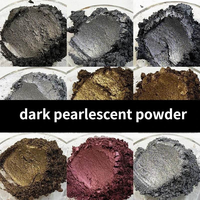 

1kg 600 Mesh Dark Mica Powder Ink for Printing Copper Brown Pure Black Pearl Powder Dye Soap Epoxy Resin Plastic Craft Paint